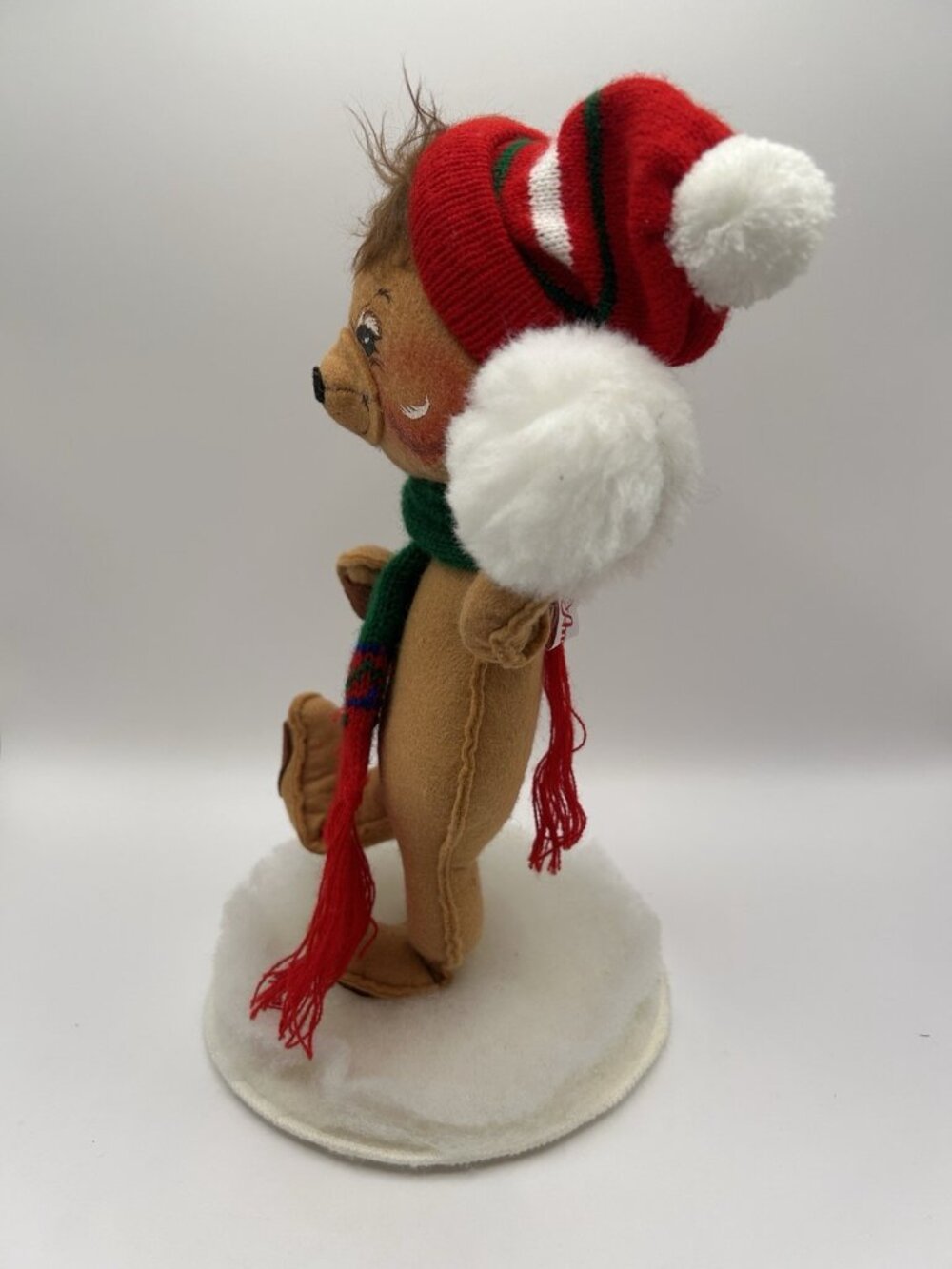 Annalee Brown Bear Snowball Collectible Doll Xmas Christmas Decor Plush Gift - Picture 5 of 13